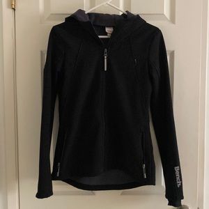 Bench Canada Black Soft Shell Fleece Lined Women’s Hooded Jacket Size M